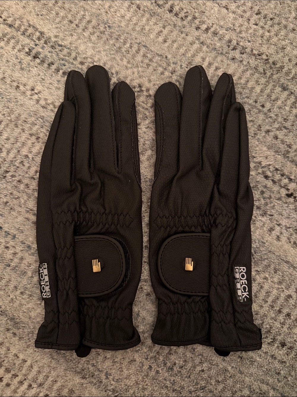 Roeckl Black Riding Gloves Size 8 - Brand New Never Worn